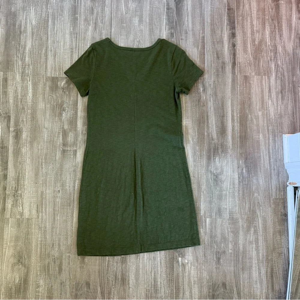 Old Navy Heather Gray and Olive T-Shirt Dress Bundle (2) - Picture 5 of 5